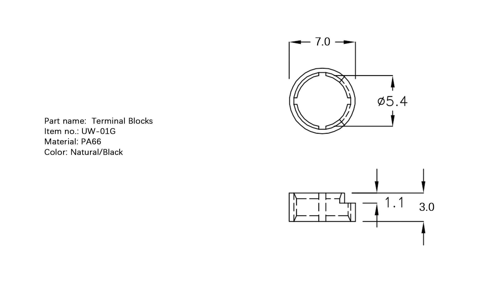 Terminal Blocks UW-01G